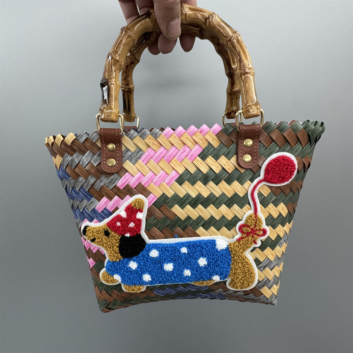Playful and Handmade Basket Bag Kalsten