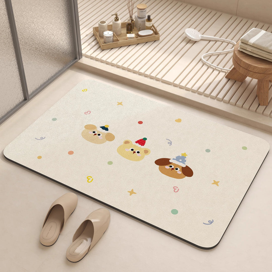 Cute Animal-Themed Bathroom Mat Kalsten