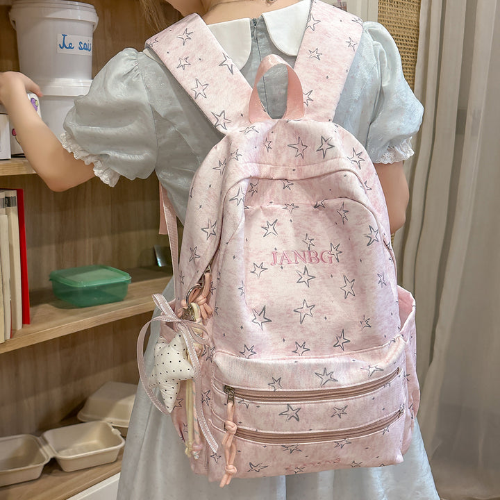 Star-Patterned School Backpack Kalsten
