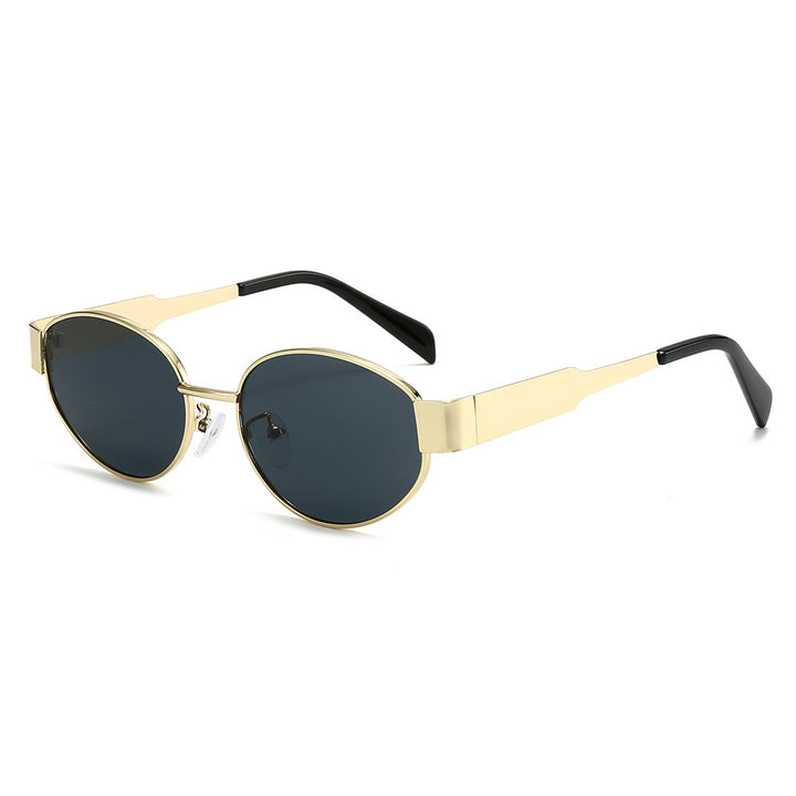 Fashionable oversized sunglasses with metal frame Kalsten