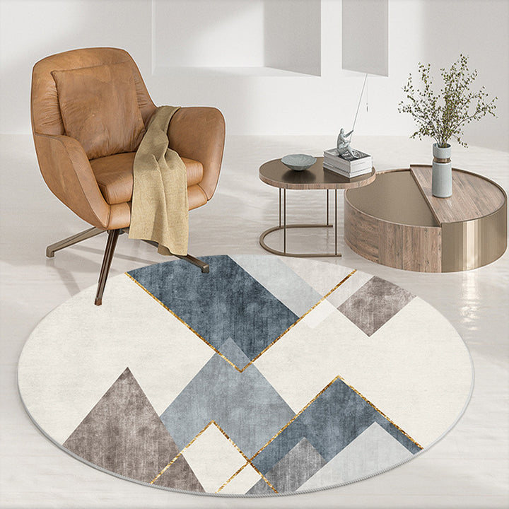 Abstract Patterned Round Area Rug Kalsten