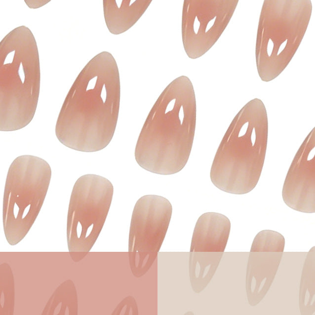 Elegant Glossy Almond-Shaped Nail Extensions Kalsten