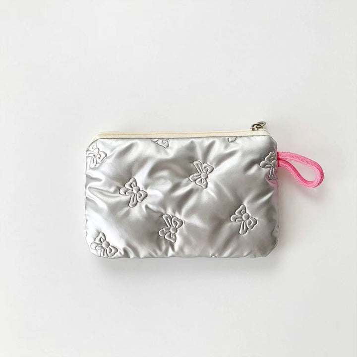 Embroidered Butterfly Cosmetic Pouch