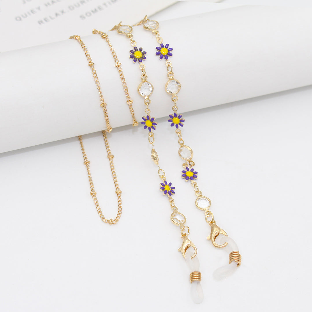 Floral Decorated Eyewear Chain Kalsten
