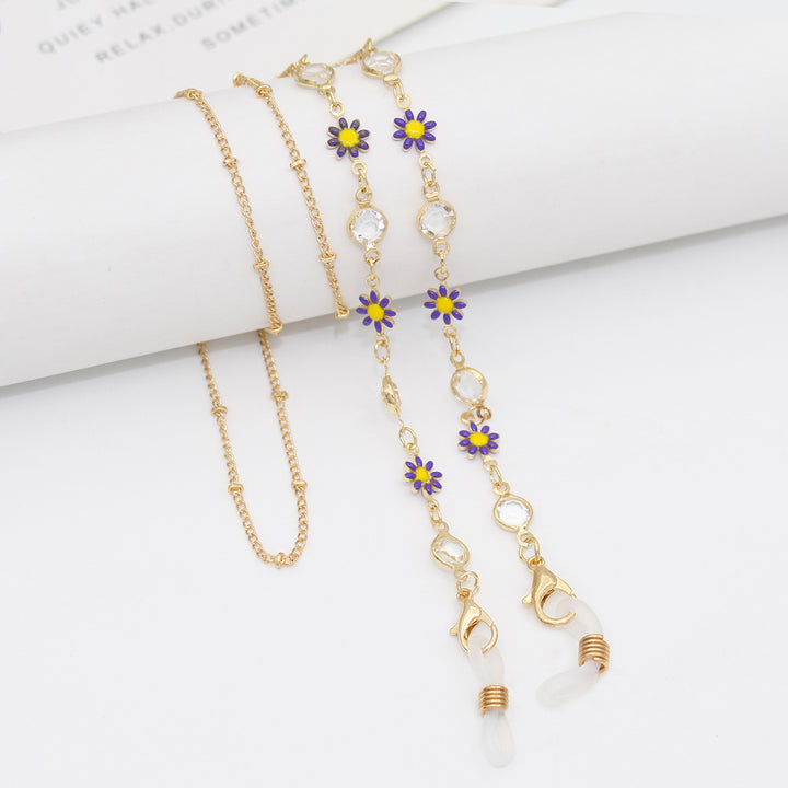 Floral Decorated Eyewear Chain Kalsten