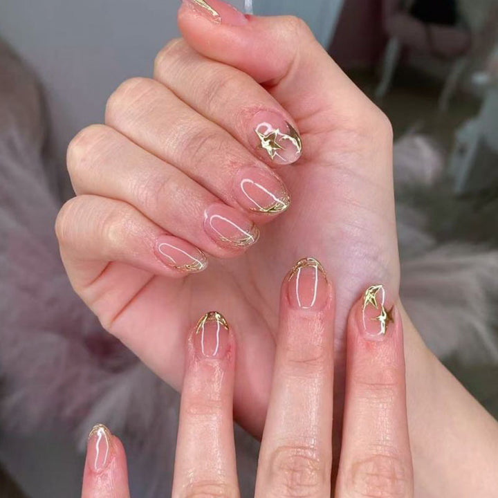 Elegant Gel Press-On Nail Art