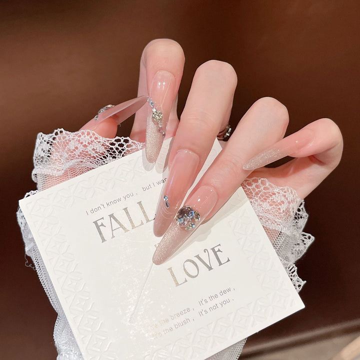 Luxury Rhinestone-Embellished Stiletto Press-On Nails Kalsten