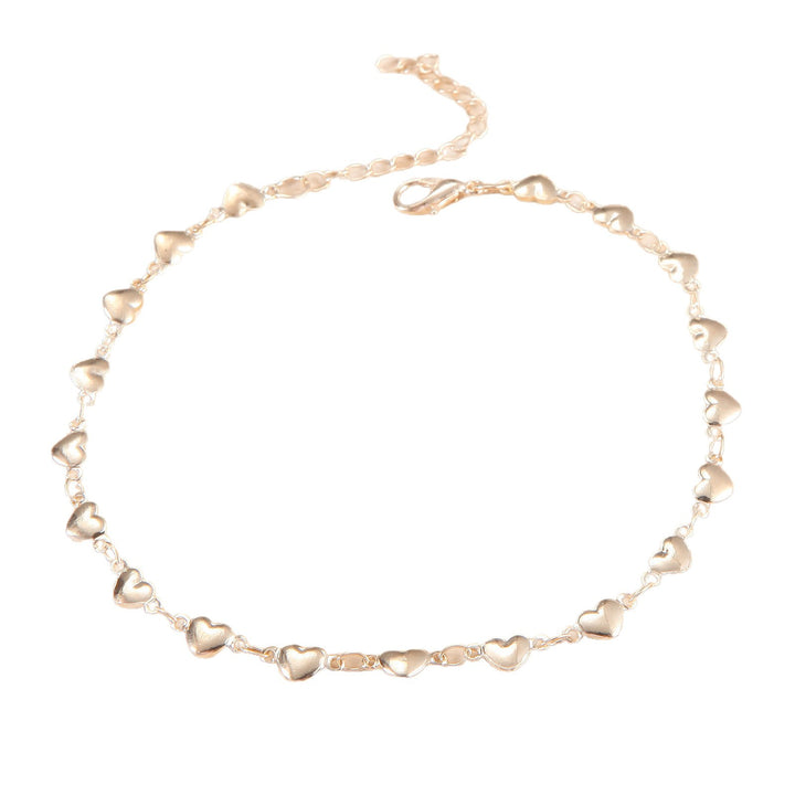 Heart-Inspired Chain Anklet Kalsten