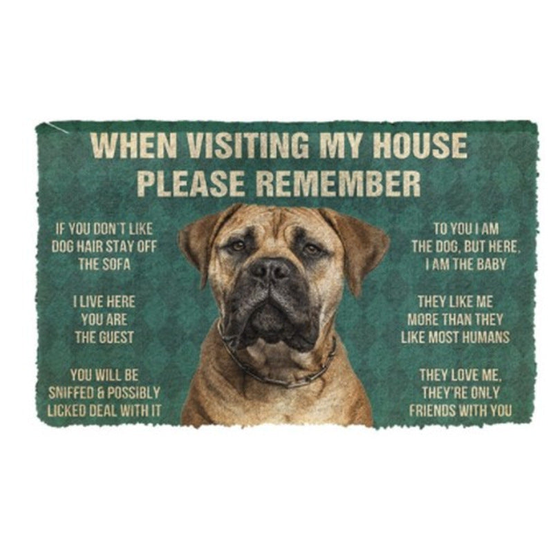 Fun Dog-Themed Door Mat Kalsten