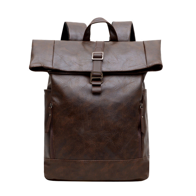 Vintage Style Leather Backpack Kalsten