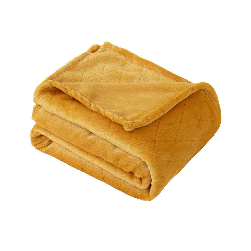 Ladies Soft and Luxurious Plush Blanket with Detailed Rib Structure Kalsten