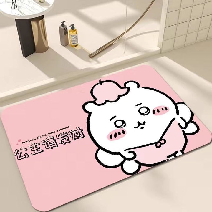 Cartoon-Themed Soft Plush Bath Mat