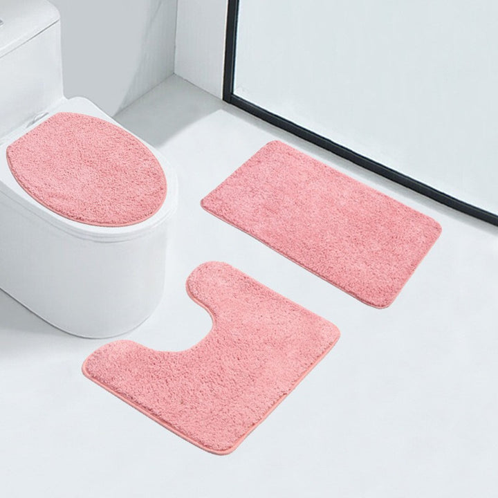 Soft Plush Bathroom Mat Set