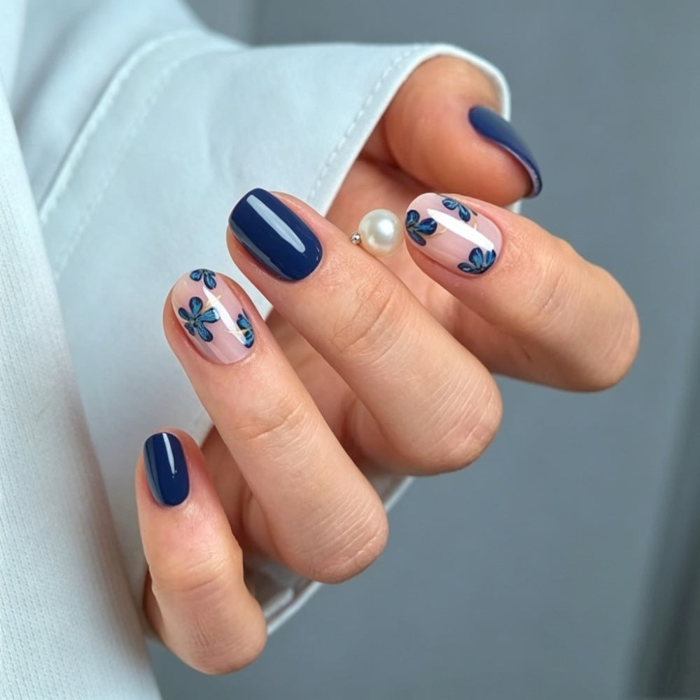 Floral Press-On Nail Set Kalsten 1787395178