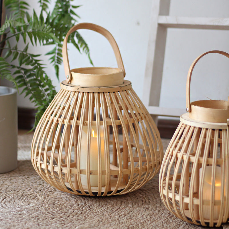 Handmade Rattan Lantern Kalsten
