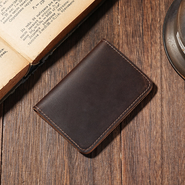 Premium Leather Bi-Fold Card Wallet