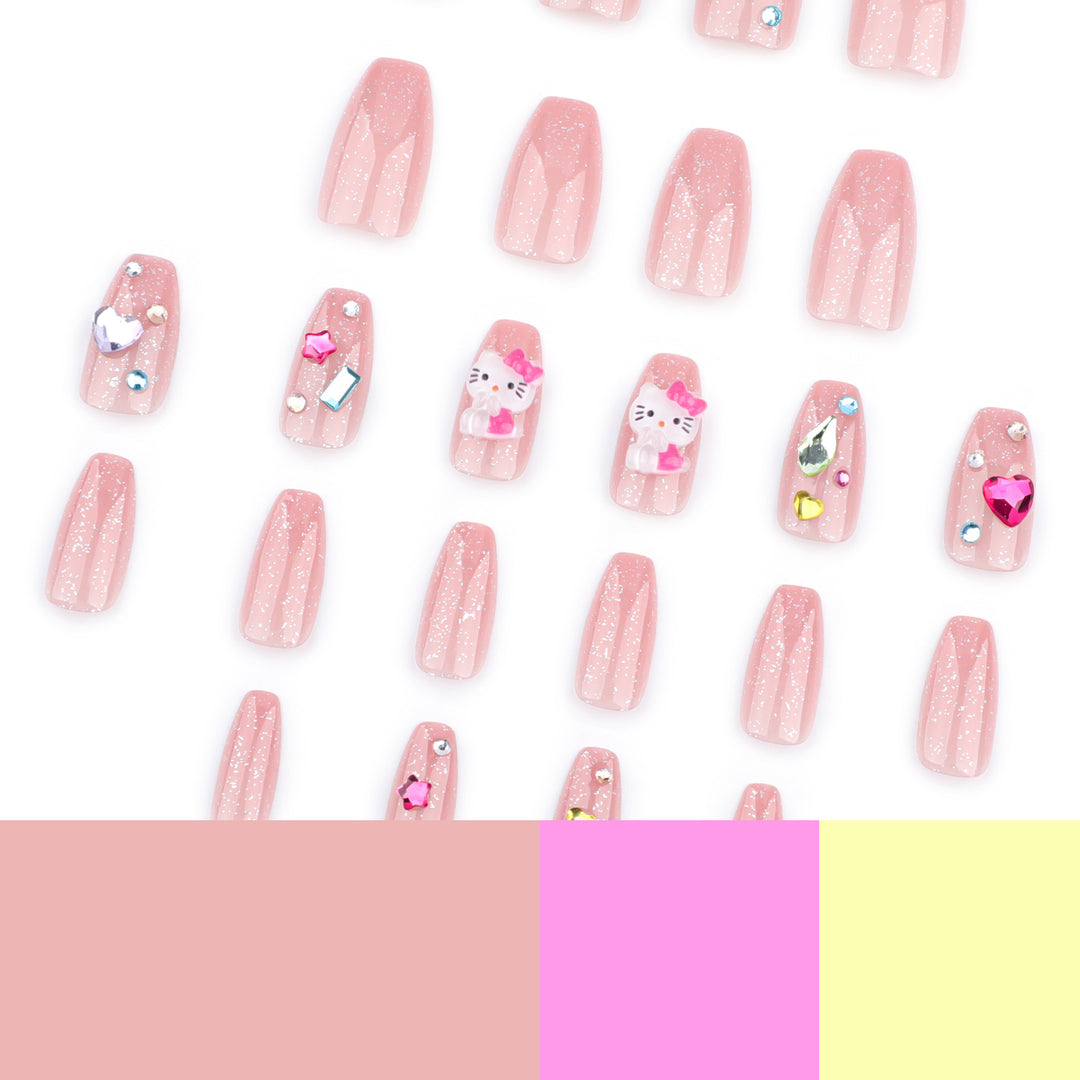 Artful Nail Art with Glitter and Motif Accents Kalsten