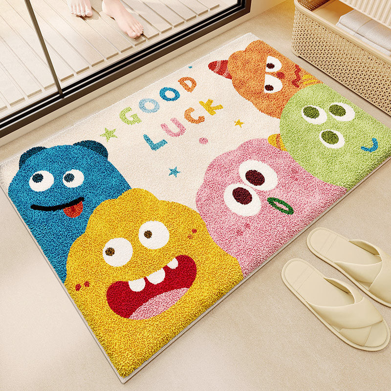 Fun Monster-Themed Bathroom Mat Kalsten