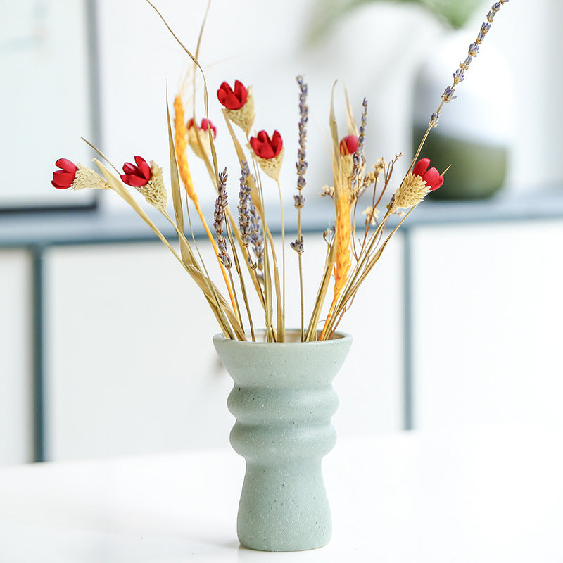 Modern Textured Ceramic Vase Kalsten 1790310284