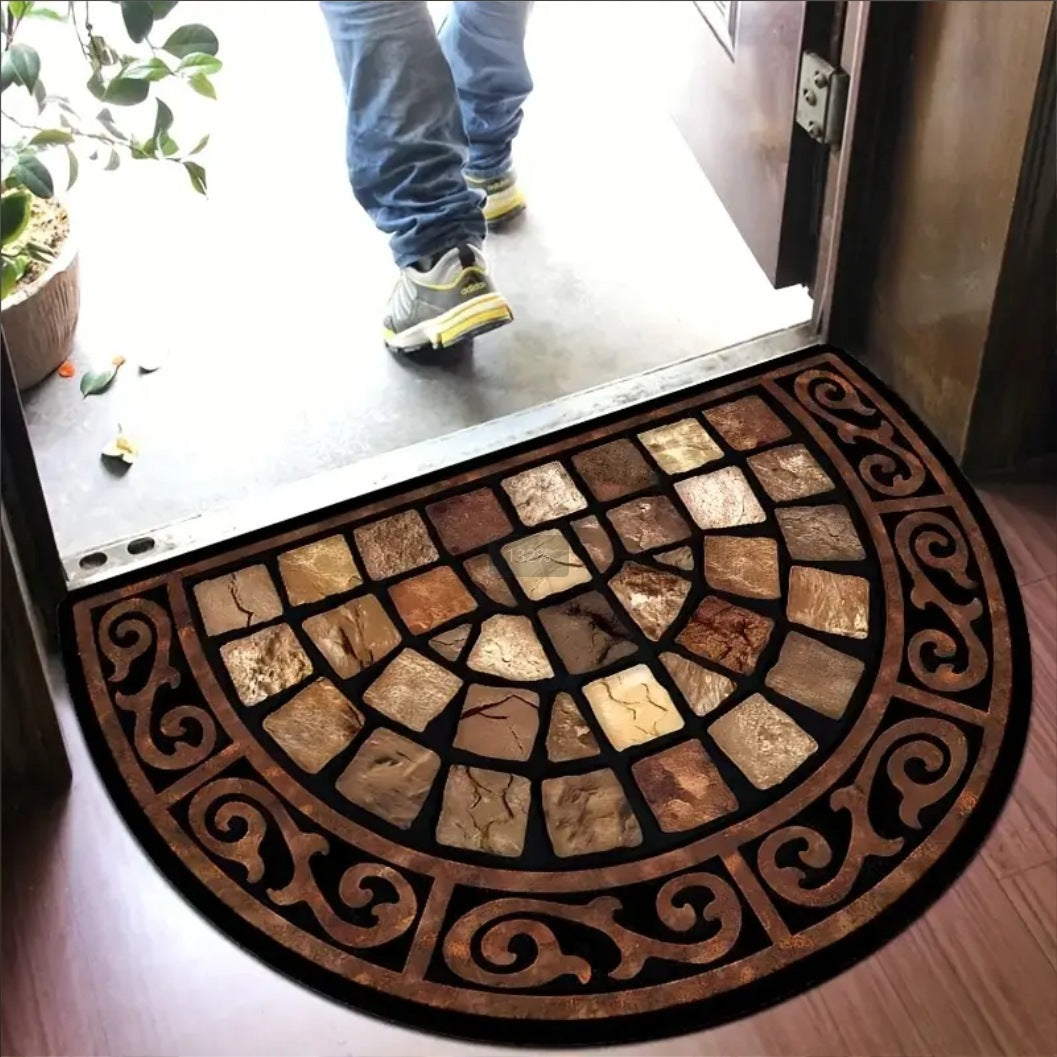 Floral Mosaic Decorative Mat