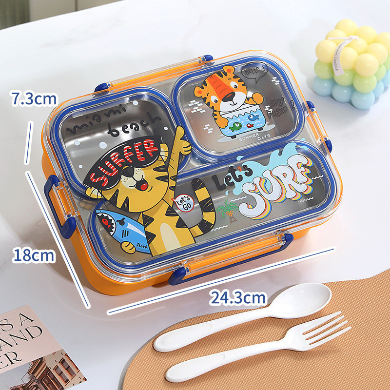 Fun-Themed Multi-Section Lunch Container