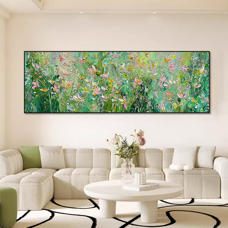Elegant Floral Landscape Canvas Art