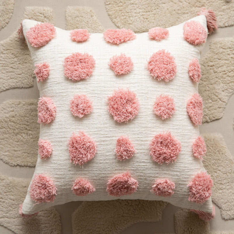 Plush Curly Mongolian Faux Sheepskin Decorative Throw Pillow