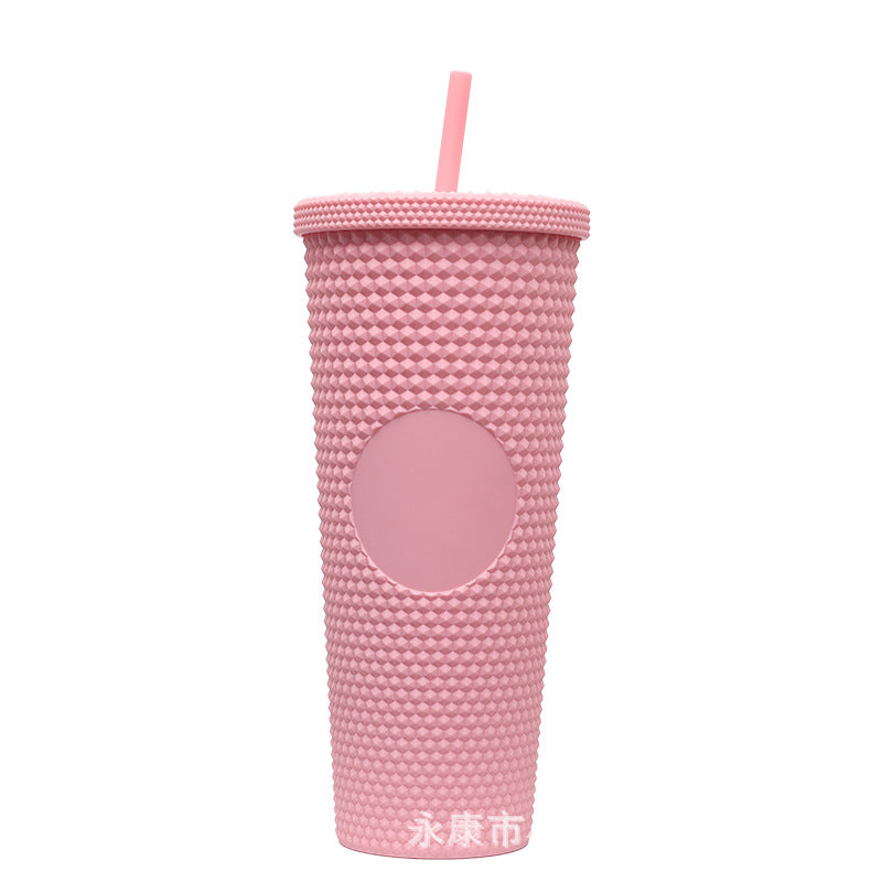 Ladies High-Quality Glitter Drinking Cup with Leak-Proof Lid and Integrated Straw Kalsten