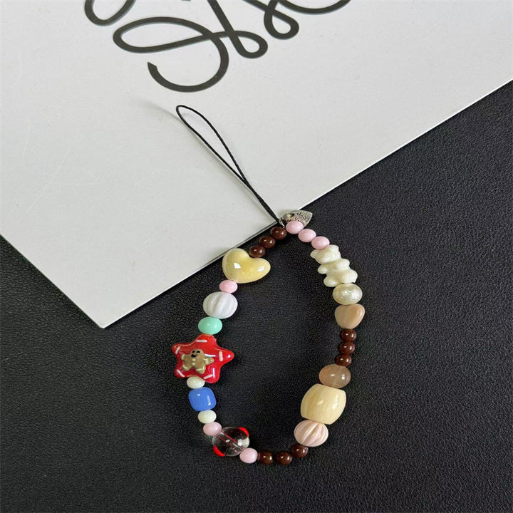 Festive Beaded Charm Phone Lanyard Kalsten