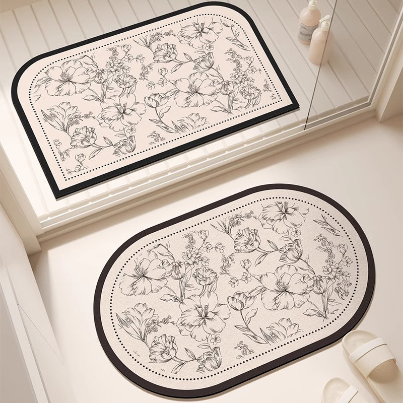 Elegant Minimalist Bathroom Mat Kalsten