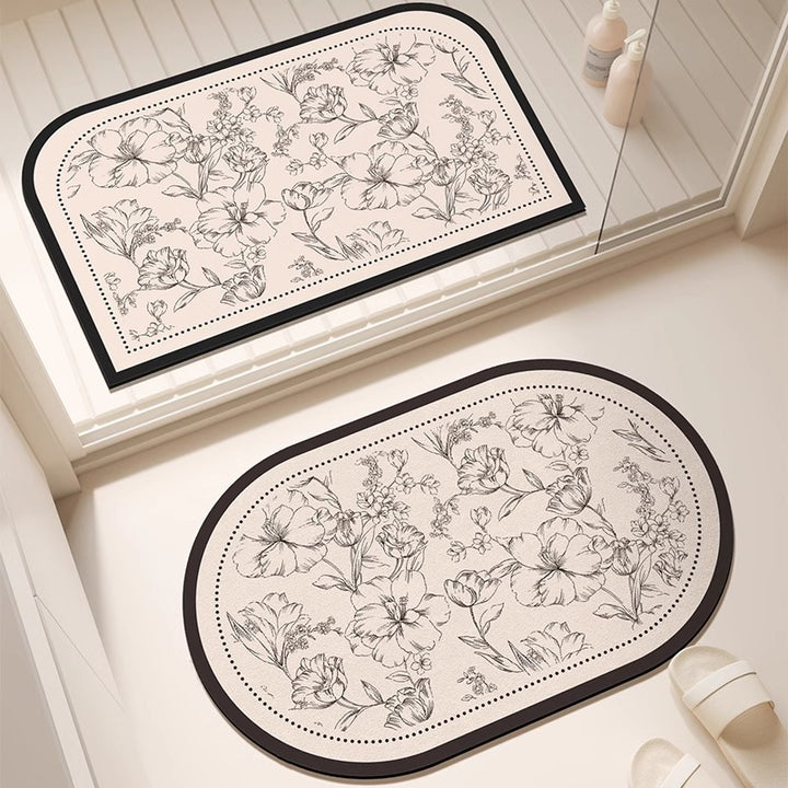 Elegant Minimalist Bathroom Mat Kalsten