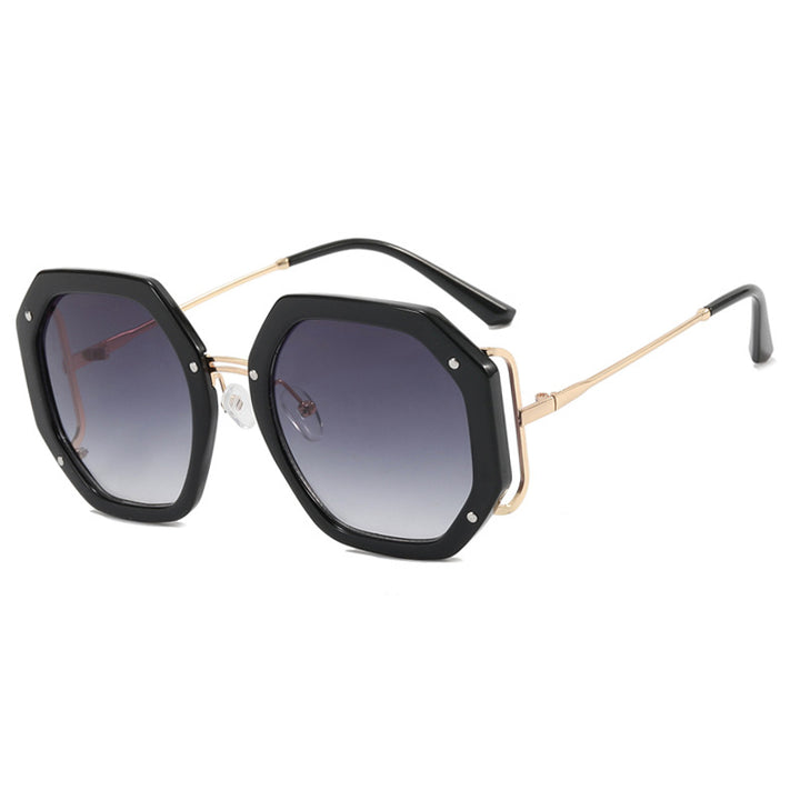 Ladies stylish octagonal sunglasses with UV protection and elegant frame Kalsten