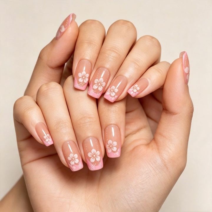 Floral Patterned Press-On Nail Set Kalsten 1787395178