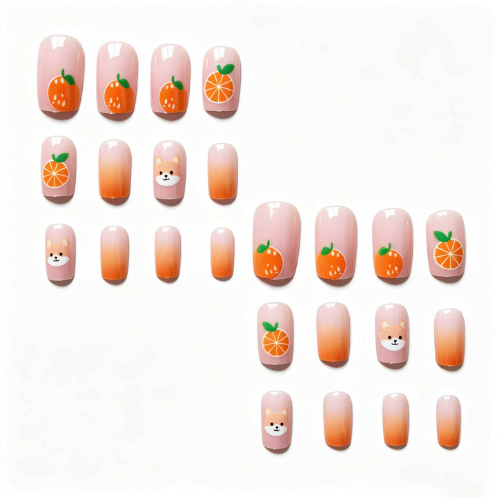 Playful Animal and Fruit Nail Art