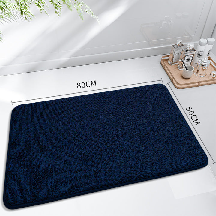 Plush Abstract Leaf Design Bath Mat Kalsten