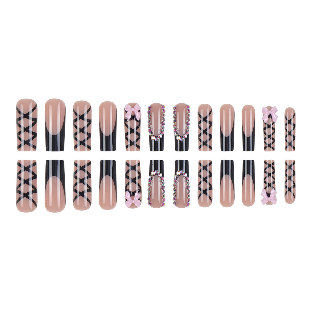 Decorative Stiletto Press-On Nail Set Kalsten