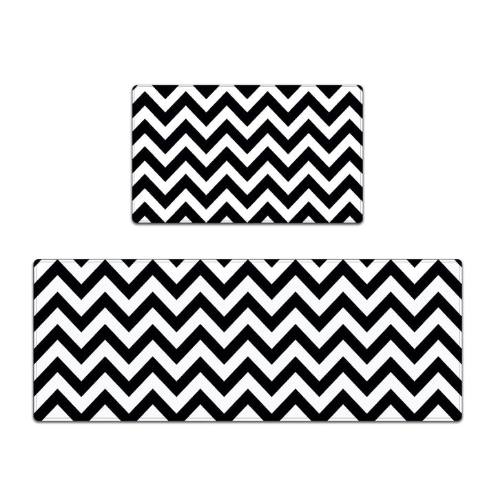 Modern Chevron Pattern Kitchen Mat Set Kalsten