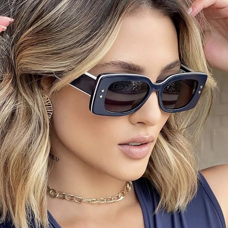 Ladies extravagant square sunglasses with stylish details Kalsten