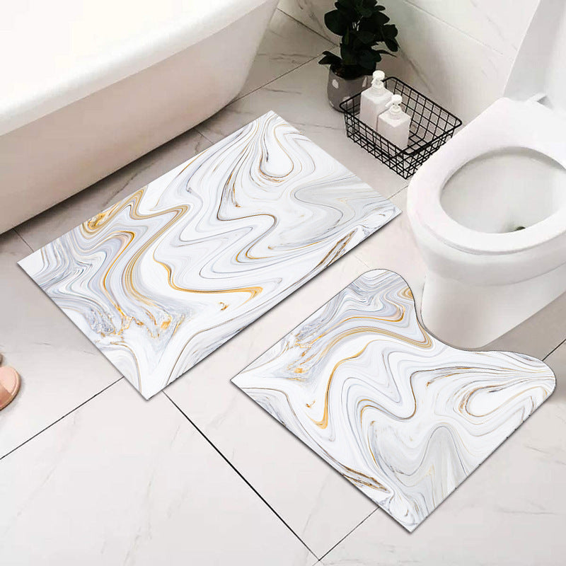 Soft Absorbent Bathroom Mat Set