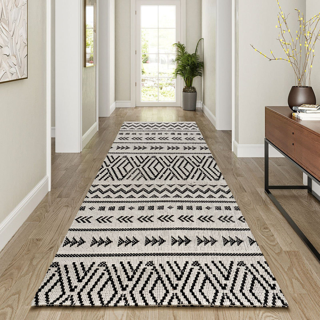 Geometric Pattern Kitchen Runner Mat