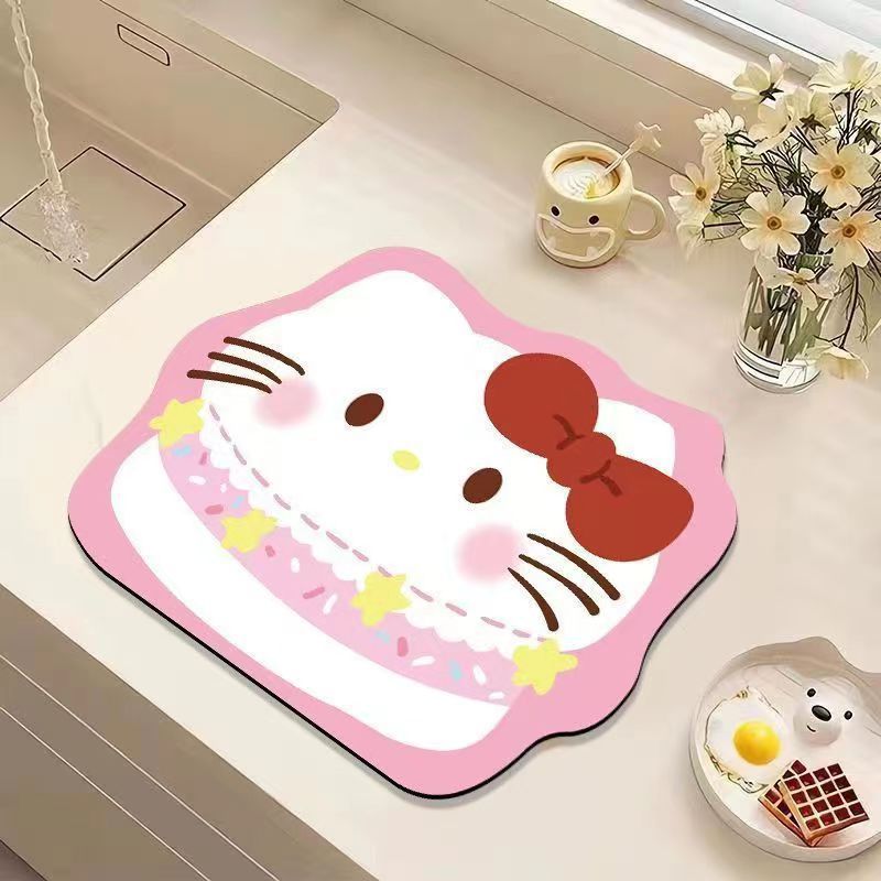 Cute Cat-Shaped Plush Bath Rug