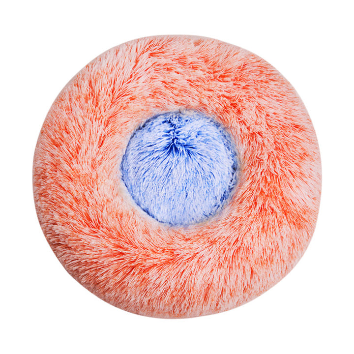 Cozy Plush Round Dog Bed