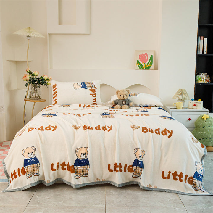 Women Patterned Blanket made of Soft Cotton Kalsten
