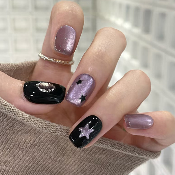Starry Themed Press-On Nail Set Kalsten