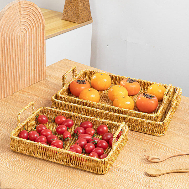 Handcrafted Woven Serving Tray Kalsten