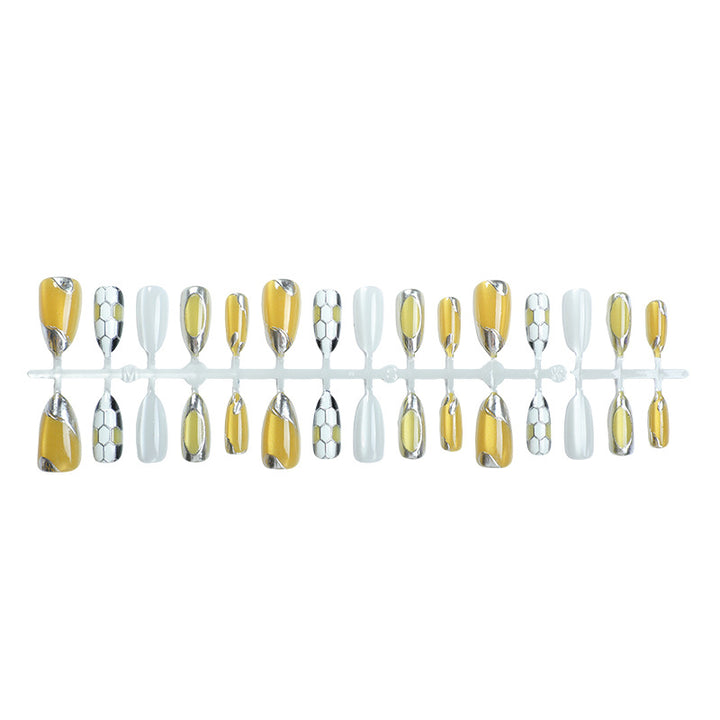 Metallic Accent Press-On Nail Set