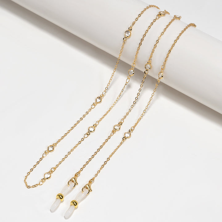 Crystal-Embellished Eyewear Chain Kalsten