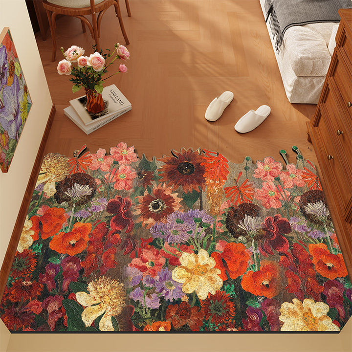 Floral Themed Area Rug