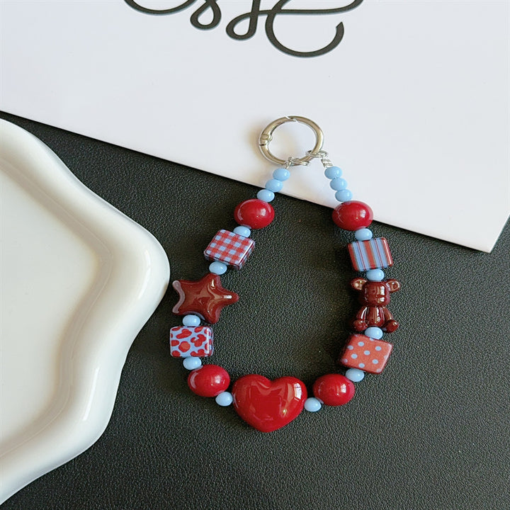 Colorful Beaded Keychain Holder Kalsten 1790134999