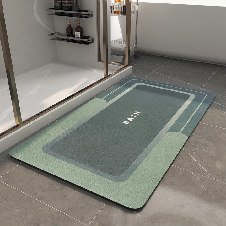 Modern Rectangular Non-Slip Bath Mat Kalsten